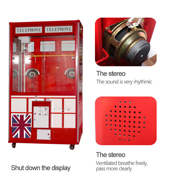 Big Size British Style Doll Prize Claw Crane Machine Reverse Vending