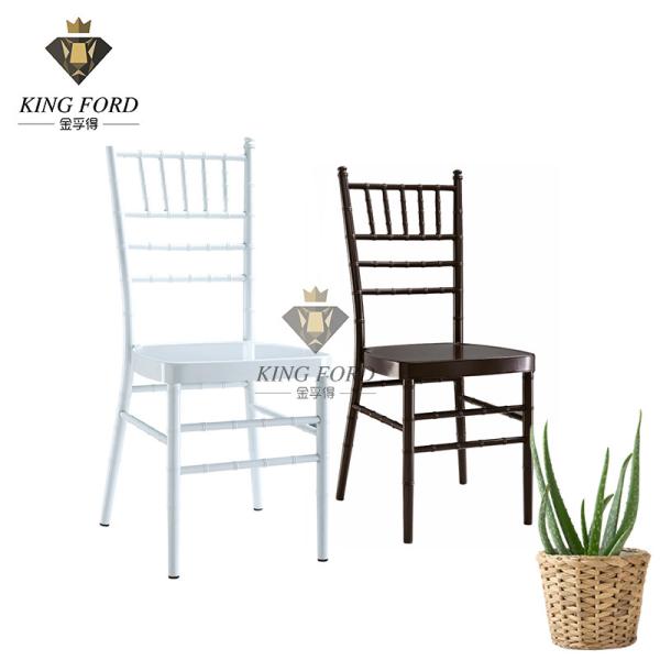 Buy cheap Aluminum Frame White Washed Natural Chiavari Chair For Hotel Banquet Restaurant from wholesalers