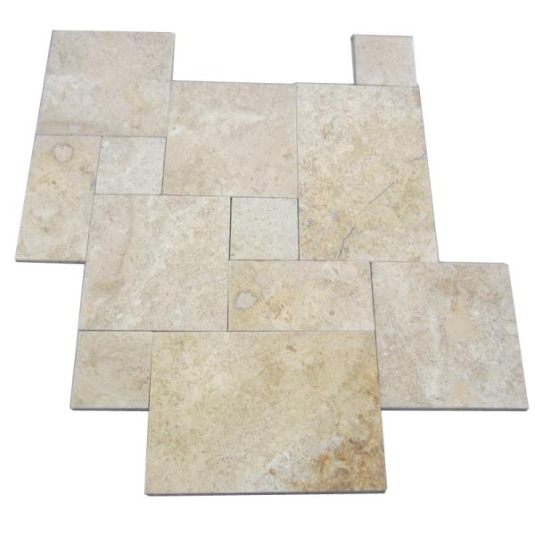 Buy cheap Honed Travertine Natural Slate Wall Tile , Rough Natural Stone Bathroom Tiles 12 X 6 from wholesalers