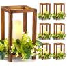 Buy cheap Wooden Candle Holder Farmhouse Home Candle Lantern Decor Outdoor Wood Shelf Wedding Gifts Living Room Patio from wholesalers