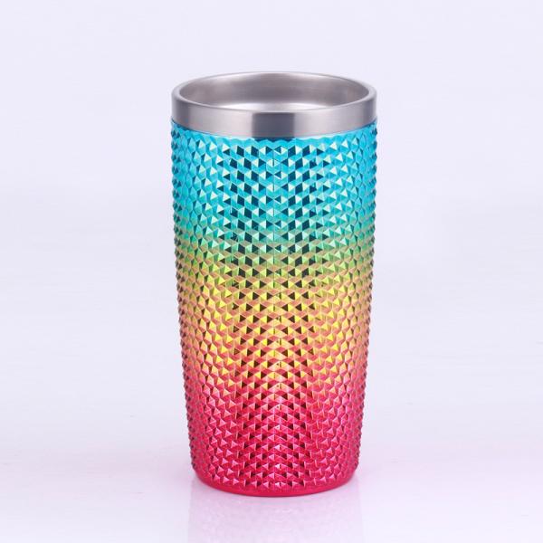 Bling Diamond Screw Lids Personalized Glitter Plastic Water Bottle 20 Oz