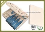 Small Size Fiber Optic Termination Box SC Adapters White Color For FTTH