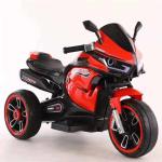 White Children's Electric Motorcycle Tricycle with Colorful Light and 380*2