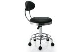 Seat Hight Adjustable Bar Chair Backrest For Hair Salon , Brown Color