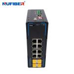 IP44 4 Port Managed Industrial Switch With 4 Sfp 4 KV Ethernet Surge Protection