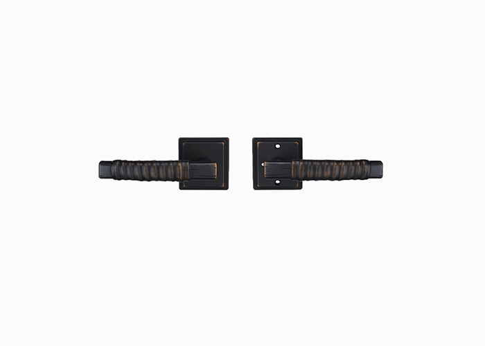 Interior Passage American Door Handles Adjustable Back Plate Oil Faced Bronze Surface