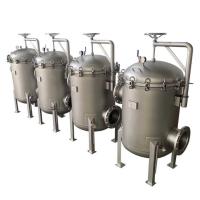 Buy cheap 304 / 316 Industrial SS Bag Filter Housing Low Pressure Drop product
