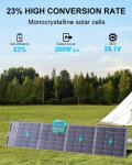 200W Solar Energy Portable Charger Waterproof Foldable Solar Battery Charger