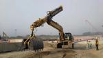 Forklift Excavator Clamshell Telescopic Arm Customized KM220 Low Headroom