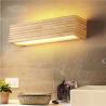 Buy cheap Nordic Solid Wood Wall Lights Staircase Corridor Rectangular Bathroom LED Wall Lamp（WH-MR-68) from wholesalers