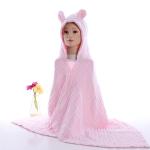 Multifunctional Muslin Hooded Towel , Infant Hooded Towel Super Absorbent