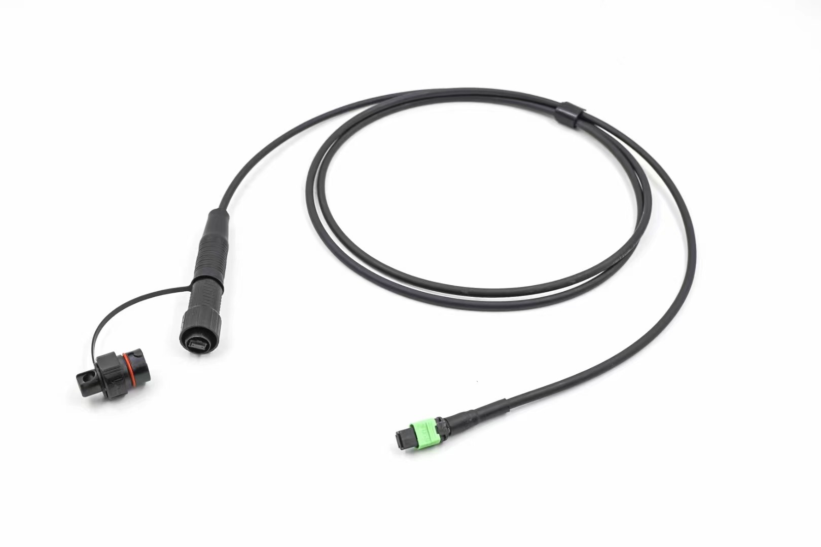 Outdoor IP67 Waterproof Pre Terminated Cable Huawei Mini MPO Reinforced Connector