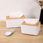 Stylish Wooden Desktop Tissue Box - Adds a Touch of Elegance to Your Desk.