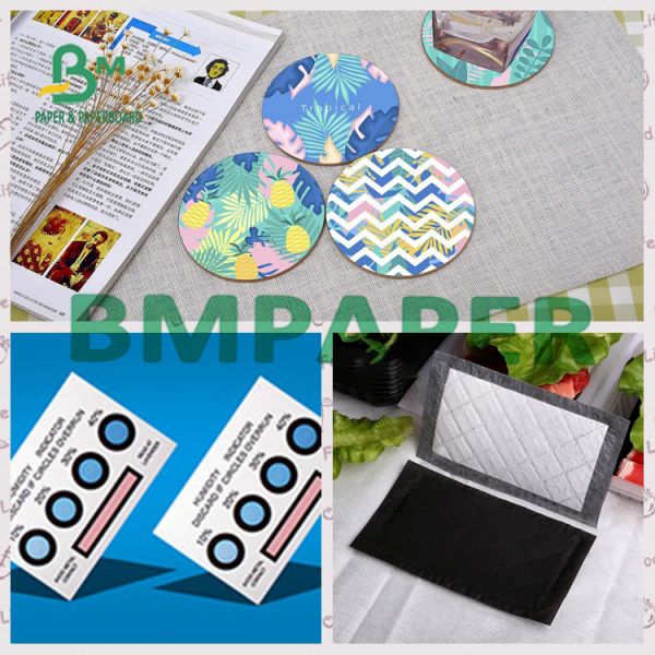 0.5mm Uncoated Blotting Paper Natural White On Roll For Bottle Gaskets