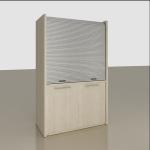 Cabinets Glass Rolling Box Door for Kitchen/Furniture Sliding Door