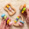 Buy cheap Rattle Soother 7.2cm Wooden Musical Toys Childrens Wooden Instruments from wholesalers