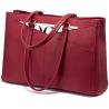 Buy cheap LAPTOP TOTE BAG FOR WOMEN 15.6 INCH WATERPROOF LEATHER COMPUTER BAGS BUSINESS OFFICE WORK BRIEFCASE BLACK from wholesalers