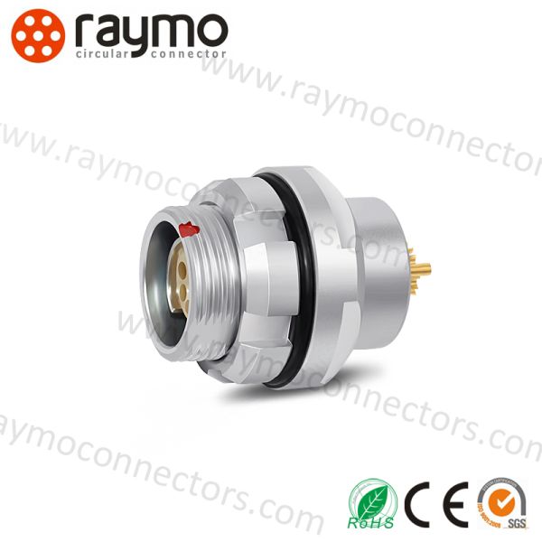 FGX Waterproof Circular Connector 2-19pin IP68 Brass Chrome Plated