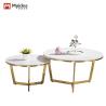 Buy cheap Contemporary Minimalist Metal Style Coffee Table Small Modern Rock Plate Rack Living Room Bedroom Hotel Home Support customization from wholesalers