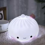 Cute Baby Night Light 7-Color Soft Silicone Nursery Light For Kids Room Decor