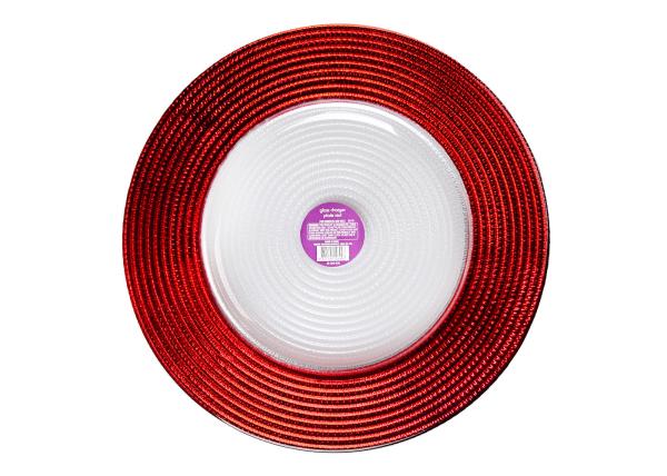 Buy cheap Centrifugal Casting 32cm Gold Foils Handmade Glass Plate For Bar from wholesalers