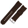 Buy cheap SHX Replacement Rubber Watch Strap , 24mm Brown Silicone Watch Band from wholesalers