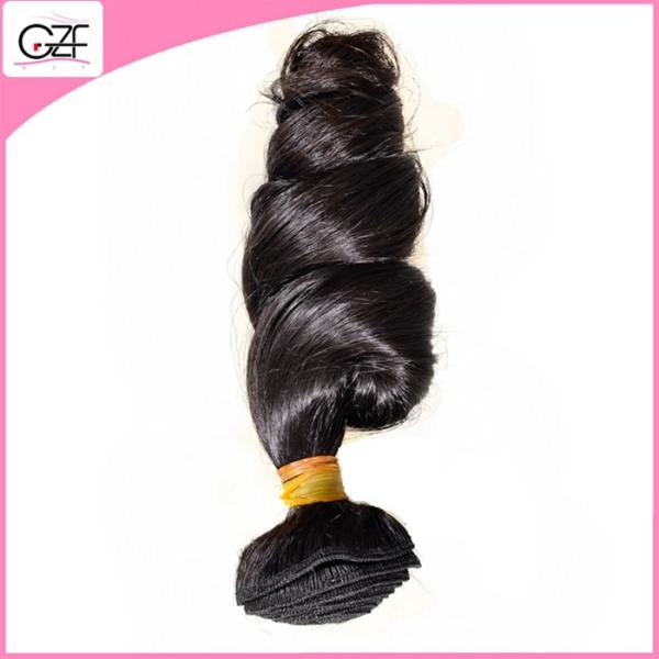 Buy cheap No Shedding No Tangle Peruvian Virgin Human Hair Wavy 8A Grade Virgin Loose Wave Hair from wholesalers