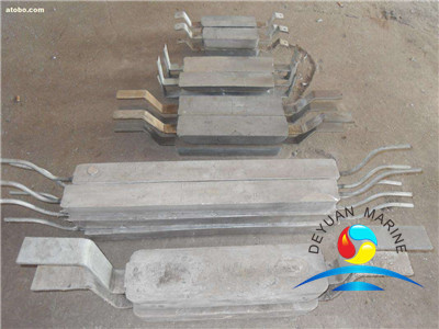 Welding Type Zinc Anode for Hull(double iron foot) outfitting equipment zinc anode