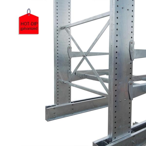 Buy cheap Blue/Orange/Grey/Yellow Outdoor Storage Cantilever Rack for Steel Pipe and Long Item from wholesalers