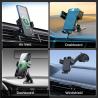 Buy cheap Sliding Cover Design Car Phone Holder Three Way Automatic Adjustment Clamp Arm from wholesalers