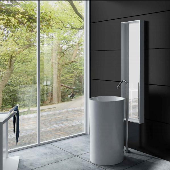 Buy cheap Solid Surface Freestanding Bathroom Basin Durable High Toughness from wholesalers