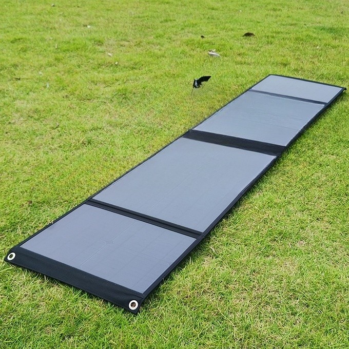 Durable 80W Solar Folding Bag Waterproof Fabric Portable Emergency Solar Panels