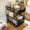 Buy cheap 5KG Bearing 2 Tier Kitchen Organiser , Carbon Steel Seasoning Storage Rack from wholesalers