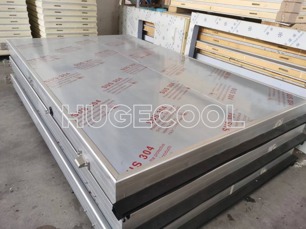 100 Cbm Beef Freezer Room with Stainless Steel Panel