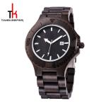 Red Sandal Wooden Wrist Watch Wood Face Watch With Your Logo
