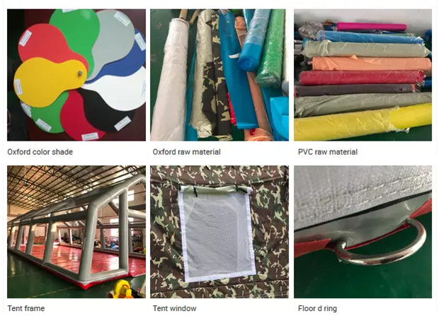 0.65mm PVC Airtight desert Camping Cube Cabin Inflatable Event Tent