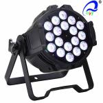 Medium Live Concerts 5in1 RGBWA LED Par Light 18pcs * 15W Par 64 LED Lamp 300W