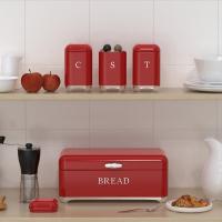 Buy cheap Metal Bread Bin Set Tea Can Coffee Can Kitchen Storage Bread Containers Kitchen product