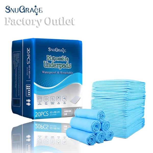 Buy cheap SnuGrace Leak Guard Adult Disposable Incontinence Pad 60*90 Free Sample Printed Design from wholesalers
