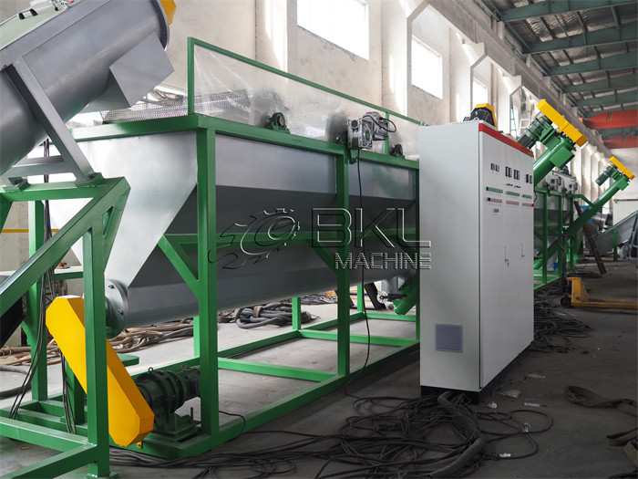 500kg/H Waste Plastic PE PP Film And Bags Washing Recycling Machine Plant
