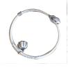 Buy cheap Sterling Silver Bangle Cuff Bracelet Engraved Water Lily Flower Vintage Jewelry(053128W) from wholesalers