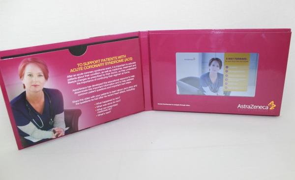 Buy cheap 2 - 8 GB memory Full colors Rechargeable Video Mailer for fair display from wholesalers