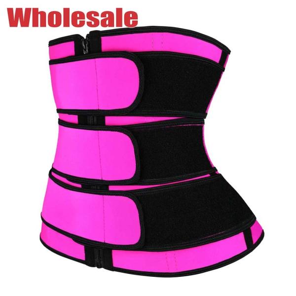 Buy cheap Pink 3 Rows Hook 6XL 3 Belts Waist Trainer Posture Corrector Eye Closure from wholesalers