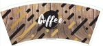 Eco Friendly Durable Paper Cup Fan 260gsm Coated Biodegradable For Tea