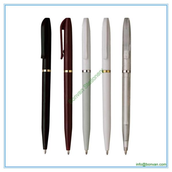 Buy cheap simple twist promotional hotel ballpoint pen, low price pens from wholesalers