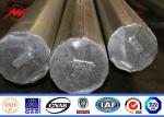 Africa 9m - 13m Electrical Power Pole , Commercial Light Poles 3mm Wall