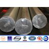 Buy cheap Africa Transmission Line Galvanized Steel Power Pole With Cross Beams 10KV - 220KV from wholesalers
