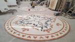 Hall Decorative Natural Stone Floor Medallions Nice Water Jet Pattern