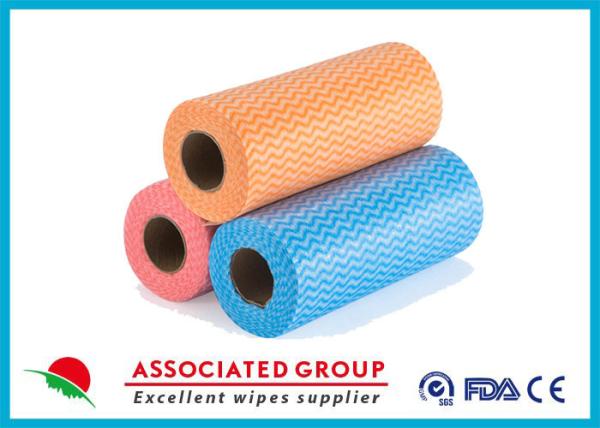 Buy cheap Yellow Red Blue Wavy Line Printed Non Woven Roll for Agriculture , Bag Use from wholesalers