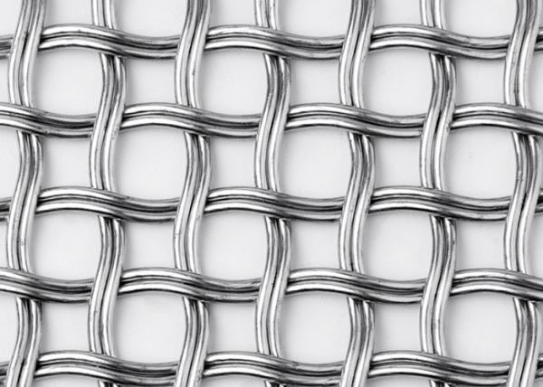Buy cheap Stainless Steel Facades Decoration Double Crimped Mesh For Architectural Woven Wire Mesh from wholesalers